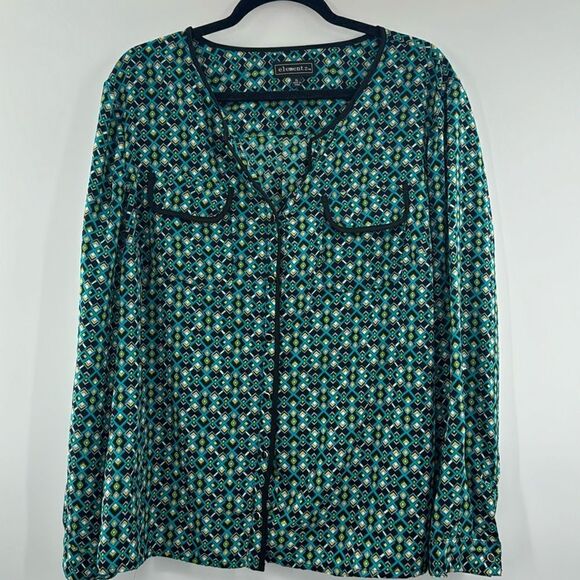Elementz Tops - 3For$20 Elementz Geometrical Pattern Teal/Black/Yellow size XL